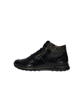 ARA Osaka 2.0 – Baskets montantes femme noires effet croco