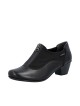 Chaussures femme Rieker à talon et zip noires