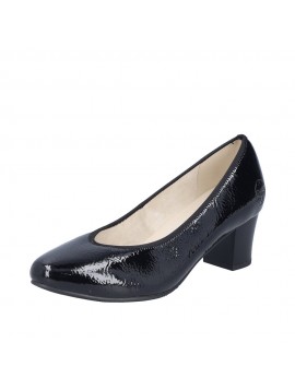 Escarpins femme Rieker vernis noirs