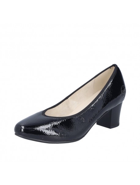 Escarpins femme Rieker vernis noirs