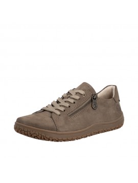 Chaussures femme Rieker à lacets taupe