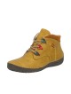 Bottines femme Rieker à lacets jaunes