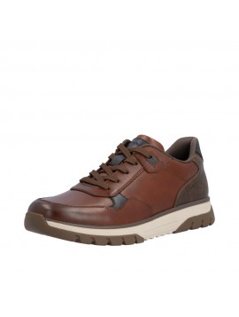 Baskets homme Rieker en cuir marron