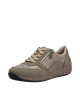 Baskets femme Rieker taupe à zip