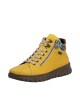 Baskets montantes femme Rieker jaunes à zip
