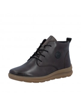 Bottines femme Rieker marron foncé à lacets