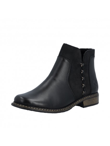Chelsea boots femme Rieker noires
