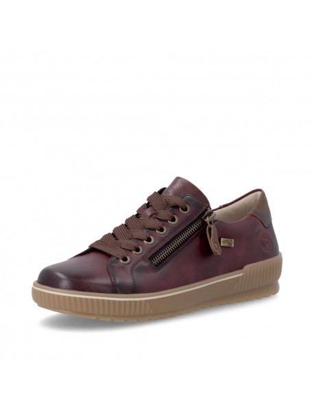 Baskets femme Remonte bordeaux à zip