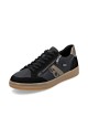 Baskets femme Remonte noires à semelle caramel