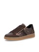 Baskets femme Remonte marron et bordeaux