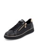 Baskets femme Remonte noires à zip doré
