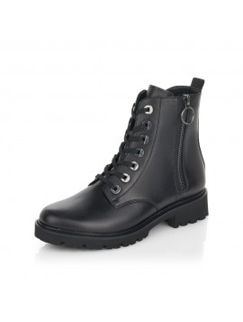 Bottines femme Remonte noires à lacets