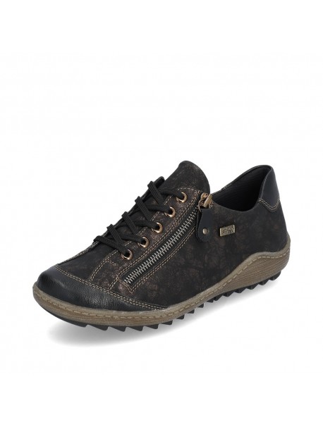 Baskets femme Remonte gris anthracite à zip