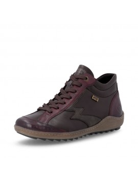 Baskets montantes femme Remonte bordeaux