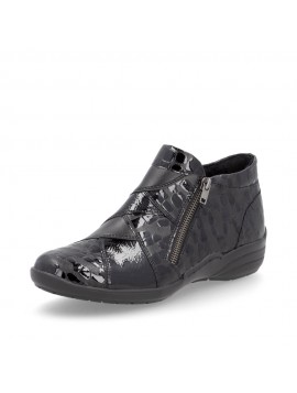 Bottines femme Remonte grises métallisées