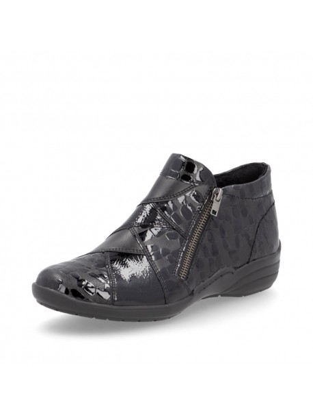 Bottines femme Remonte grises métallisées