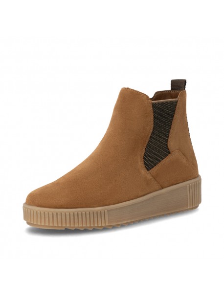 Chelsea boots femme Remonte marron clair