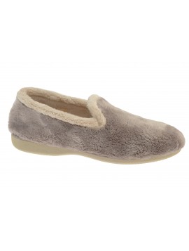 Ouf! Malto – Chaussons femme en peluche taupe