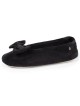 Ballerines femme Isotoner noires à nœud