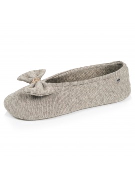 Ballerines femme Isotoner beiges à nœud
