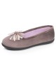 Ballerines femme Isotoner taupe à nœud