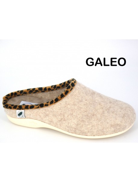 Mules femme La Bande à Mich' Galeo beiges léopard