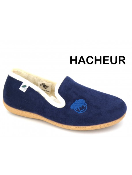 Chaussons homme La Bande à Mich' Hacheur bleu marine